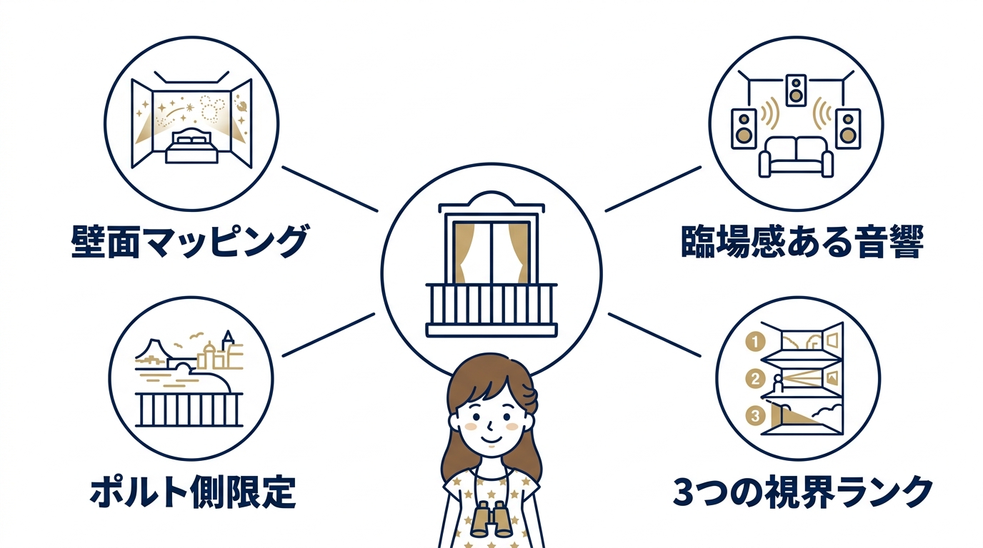 ミラコスタのビリーヴが見える部屋の基本