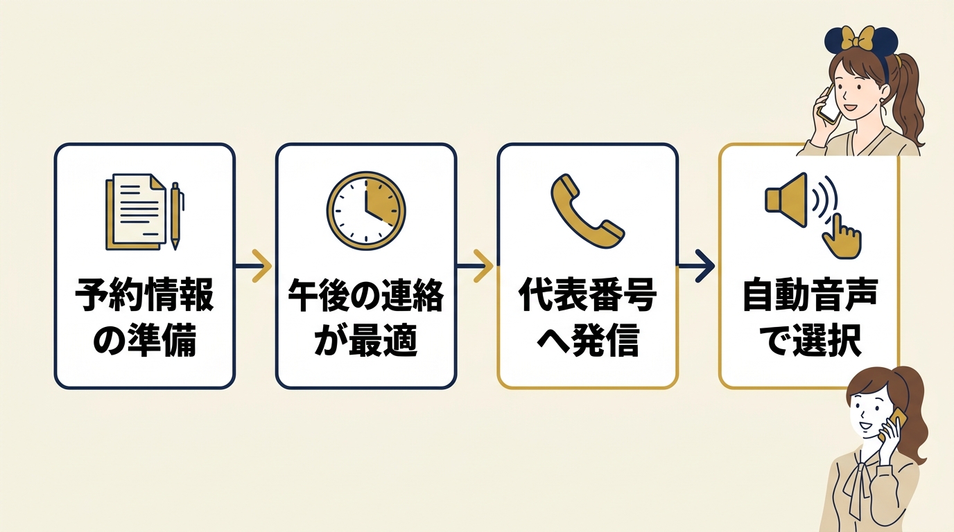 ミラコスタにリクエストを電話で伝える手順とタイミング