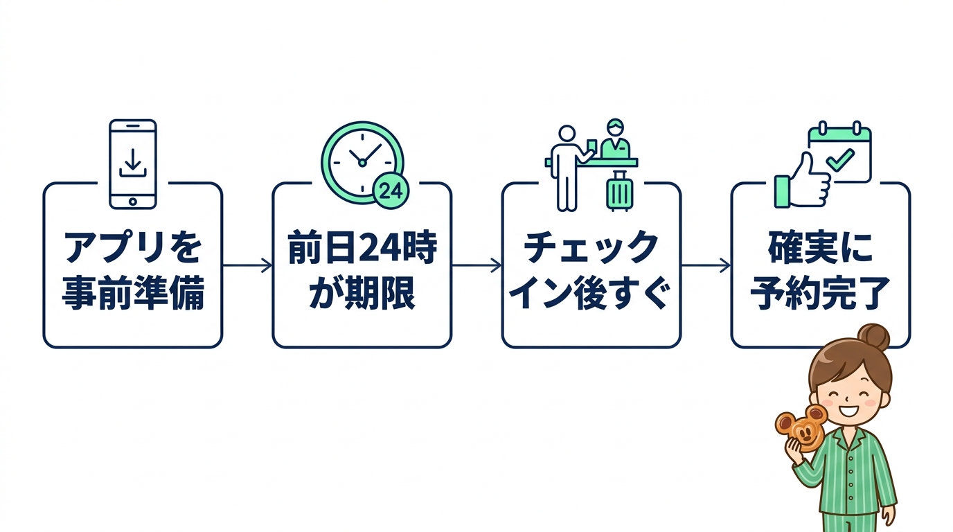 売り切れを回避する予約の手順