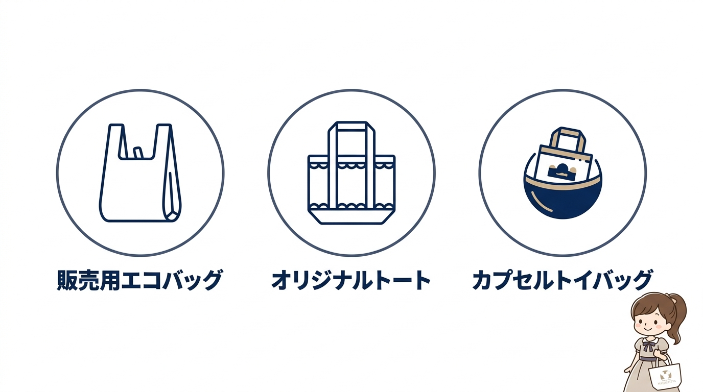 店頭で購入できるミラコスタのバッグ3選