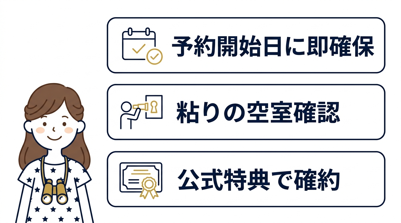 ビリーヴが見える部屋を予約する3つの秘訣