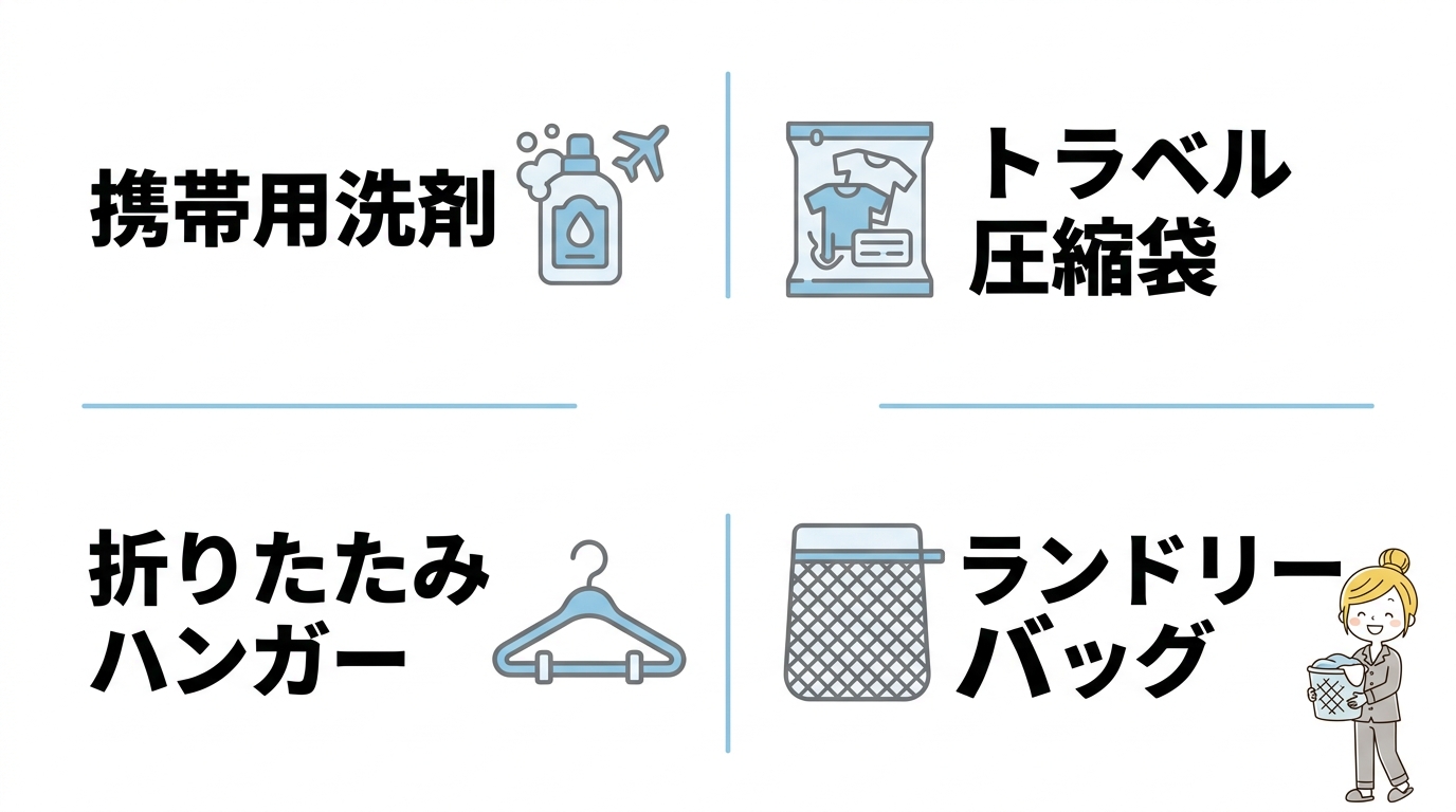 持参すると便利な洗濯グッズ4選