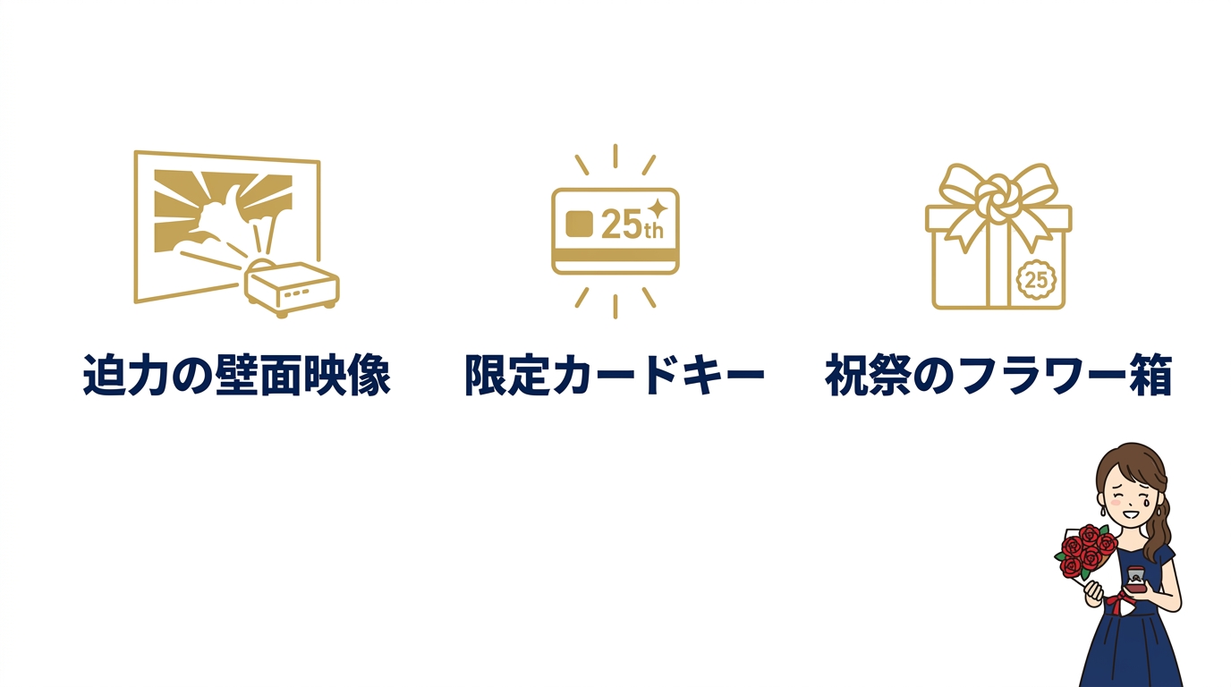25周年を祝う最新の演出プラン