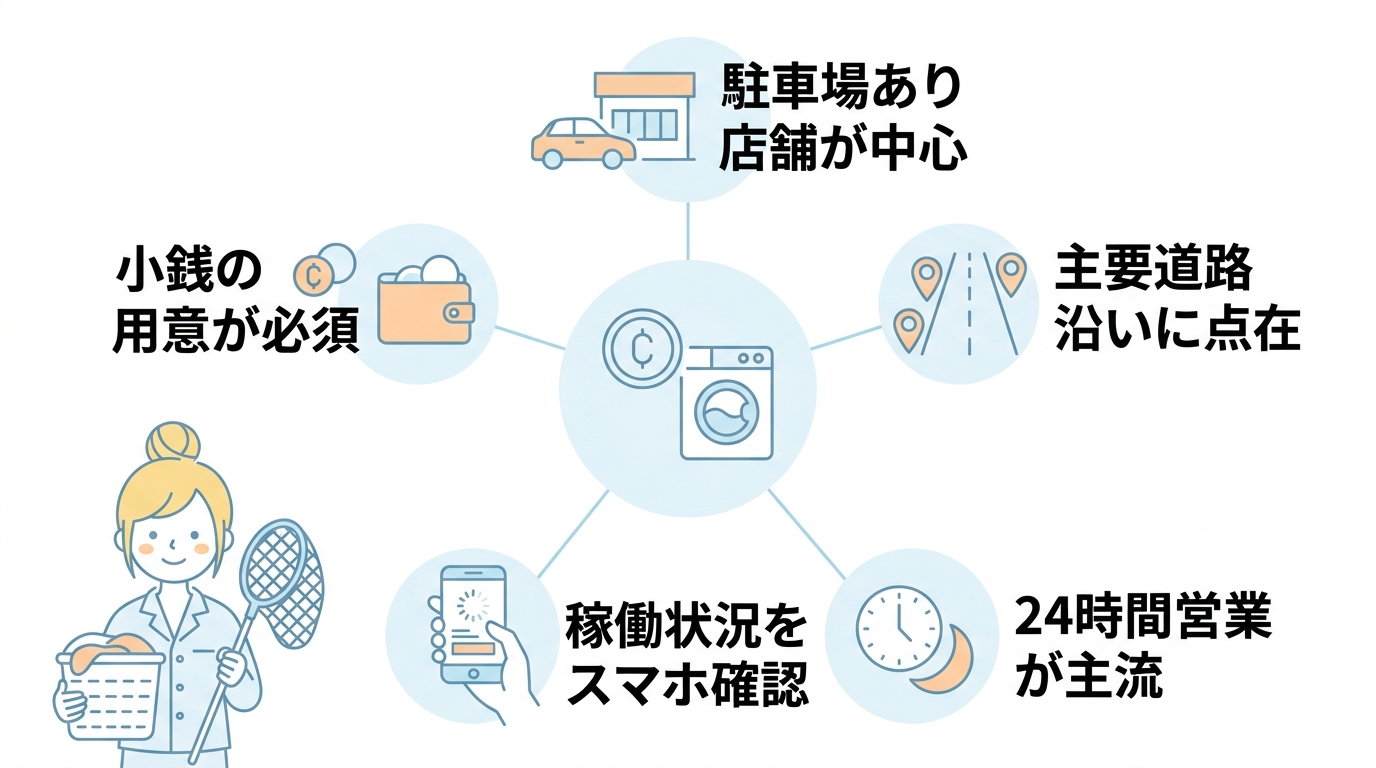 舞浜・浦安エリアの外部コインランドリー情報