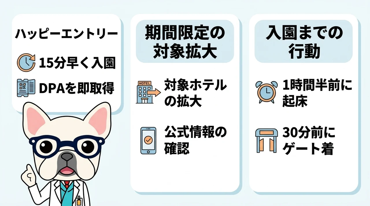宿泊特典を活用した子連れに無理のないタイムスケジュール