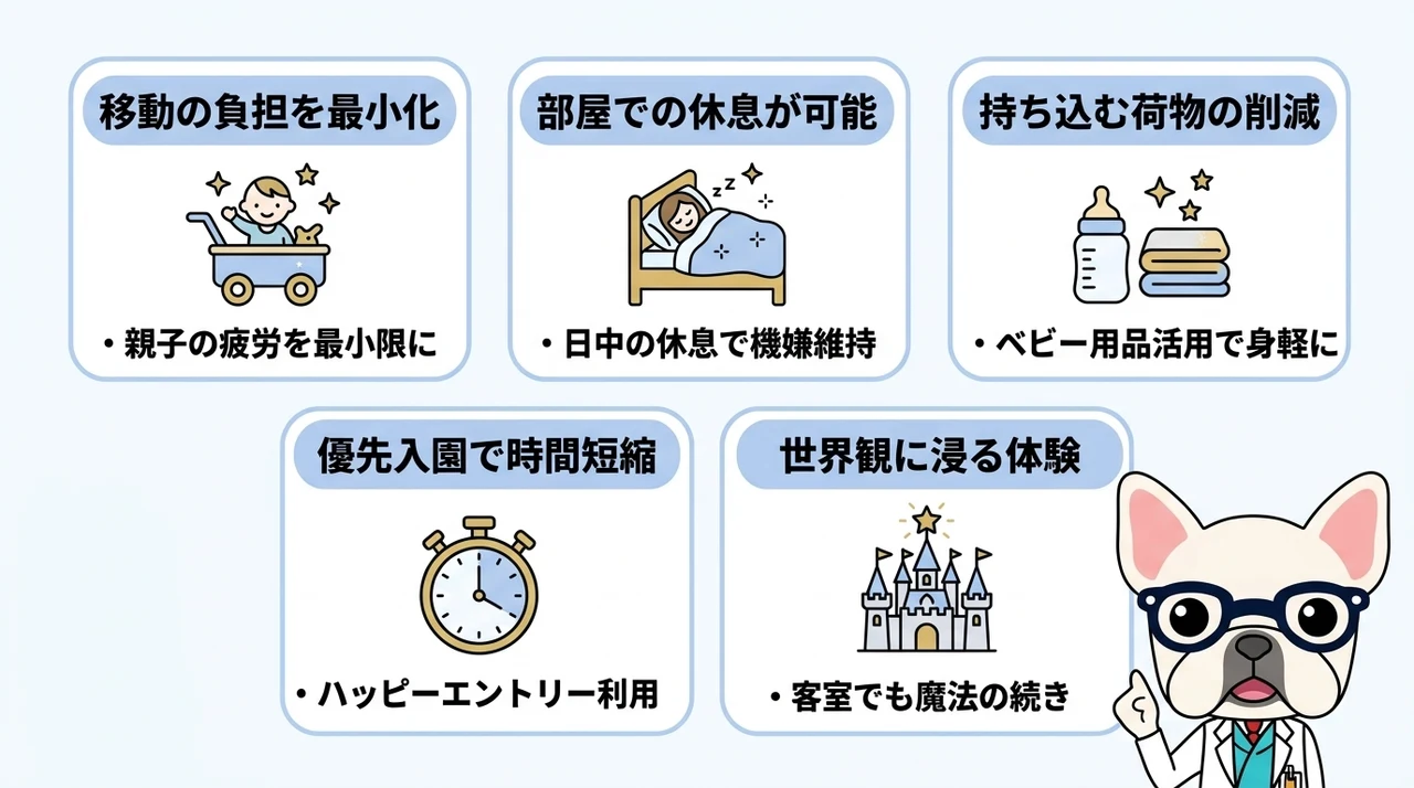TDR周辺ホテルに家族で宿泊するメリット5つ