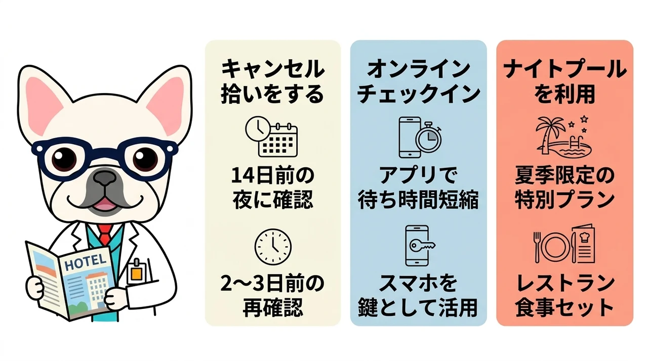 アンバサダーホテルの予約を成功させるコツ